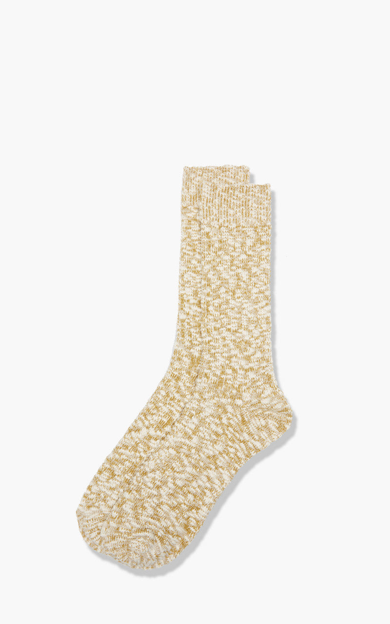 Anonymous Ism Socks Light Slub Crew Khaki