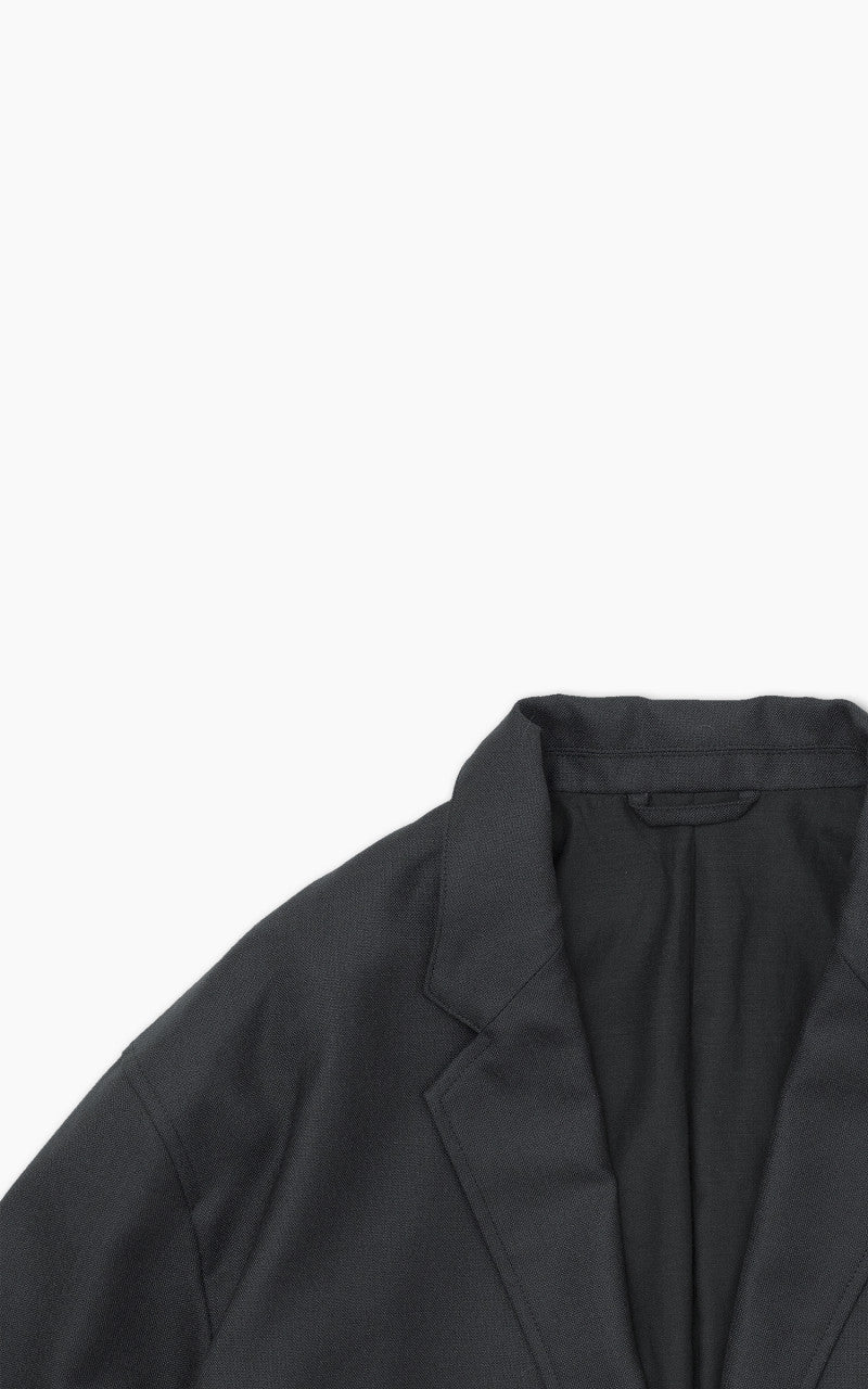 Still By Hand Relaxed Wool Jacket Ink Black