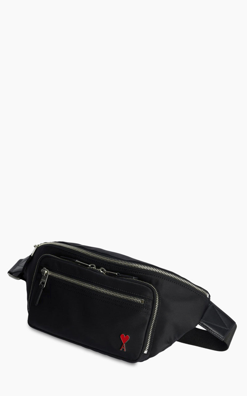 AMI Paris Ami De Coeur Bumbag Black