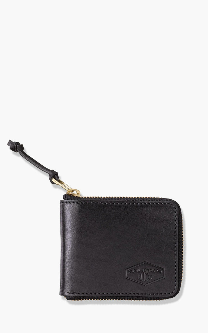 Nudie Jeans Bergendahl Wallet Zip Black