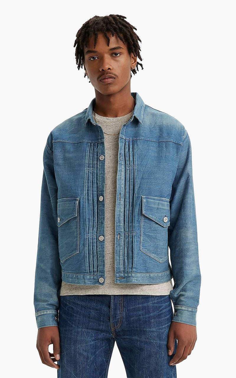 Levi's® Vintage Clothing 1879 Pleated Blouse Jacket Barbary Indigo Worn