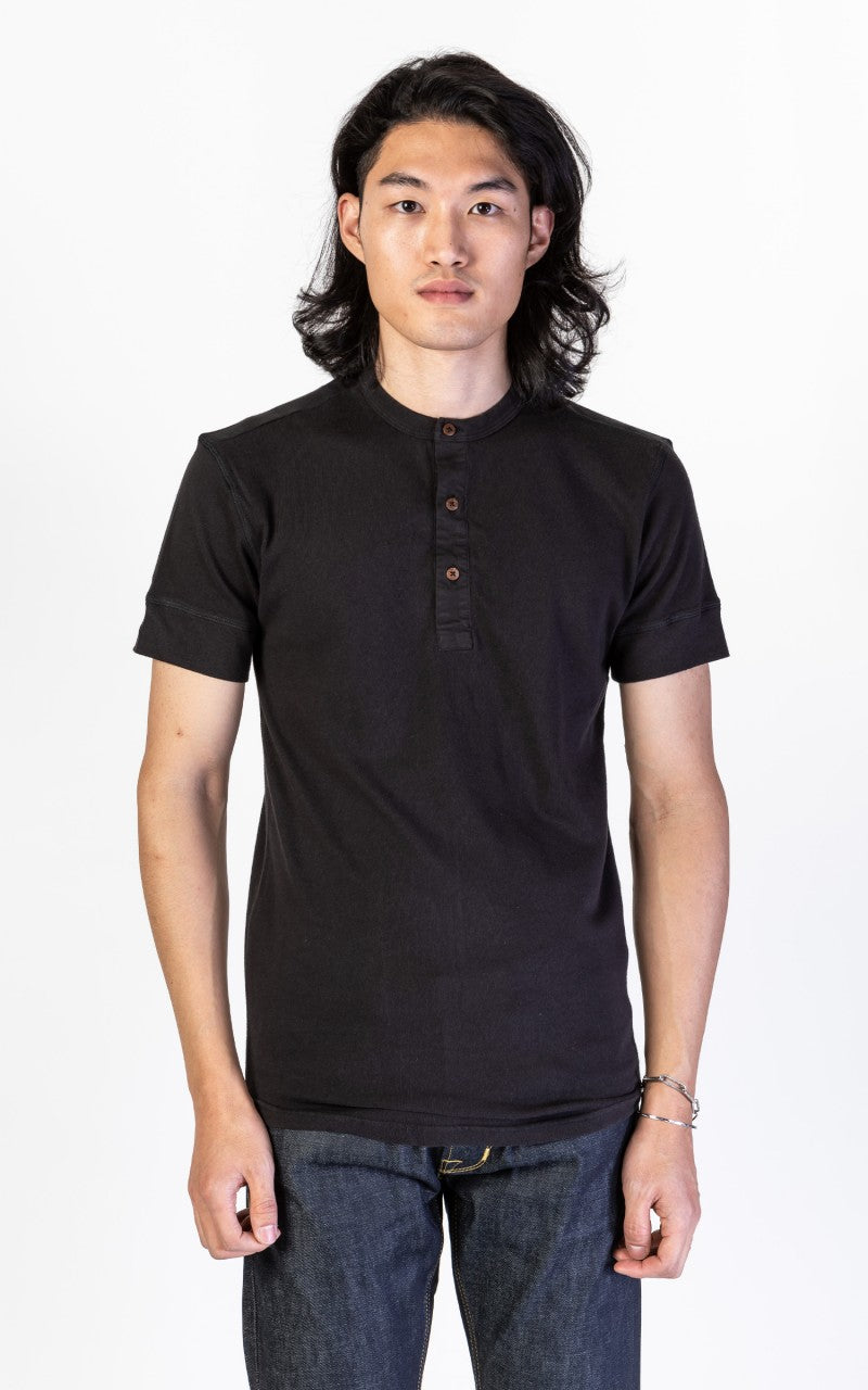 Pike Brothers 1927 Henley Short Sleeve Faded Black