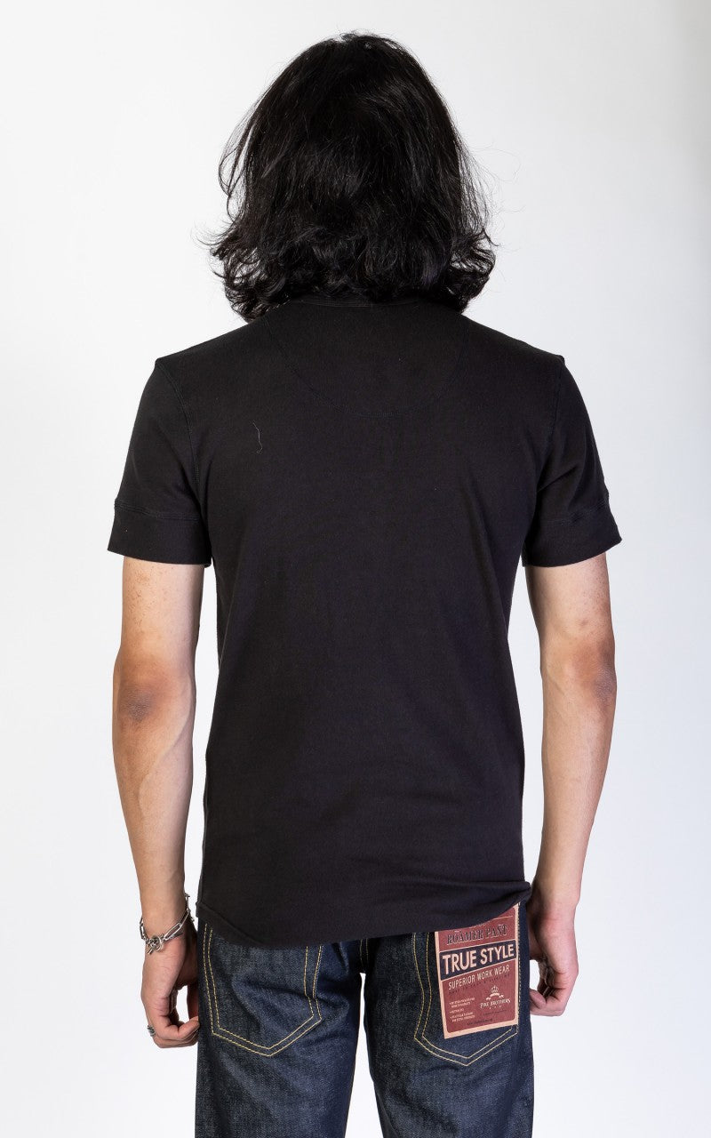 Pike Brothers 1927 Henley Short Sleeve Faded Black