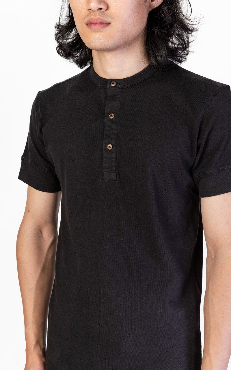 Pike Brothers 1927 Henley Short Sleeve Faded Black