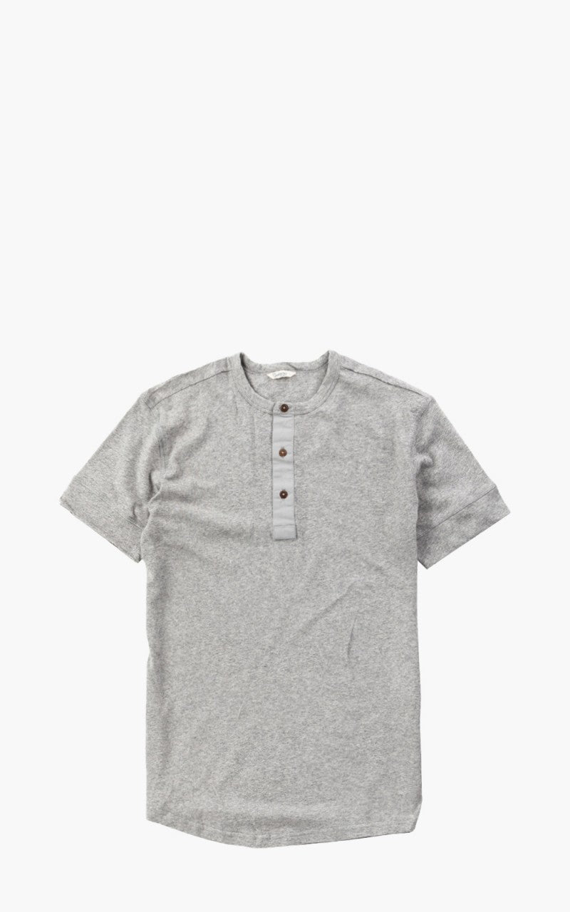 Pike Brothers 1927 Henley Short Sleeve Light Grey