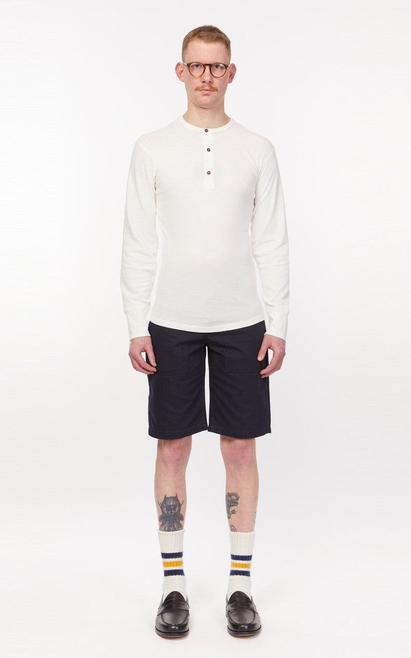 Pike Brothers 1927 Henley Shirt Long Sleeve Ecru