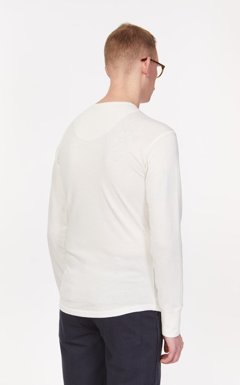 Pike Brothers 1927 Henley Shirt Long Sleeve Ecru
