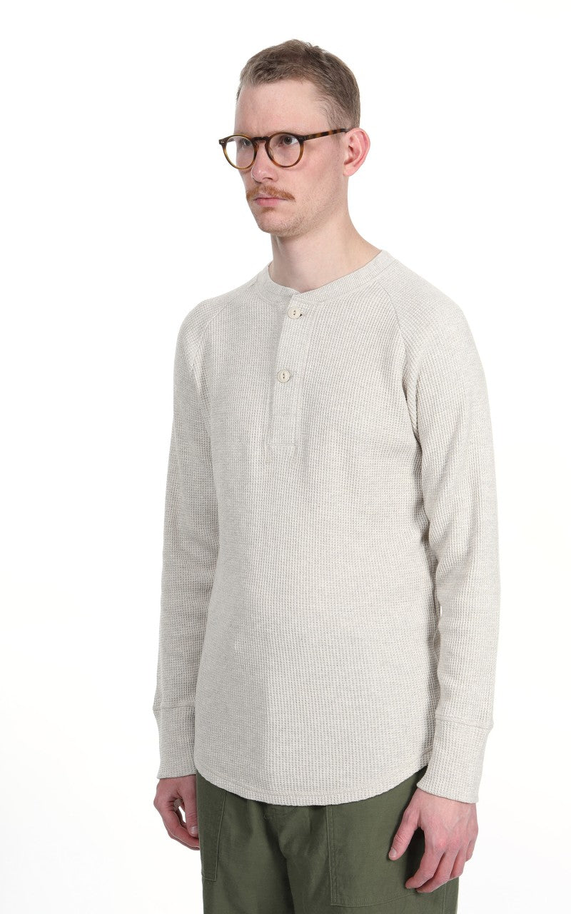 Pike Brothers 1936 Waffle Shirt Long Sleeve Natural