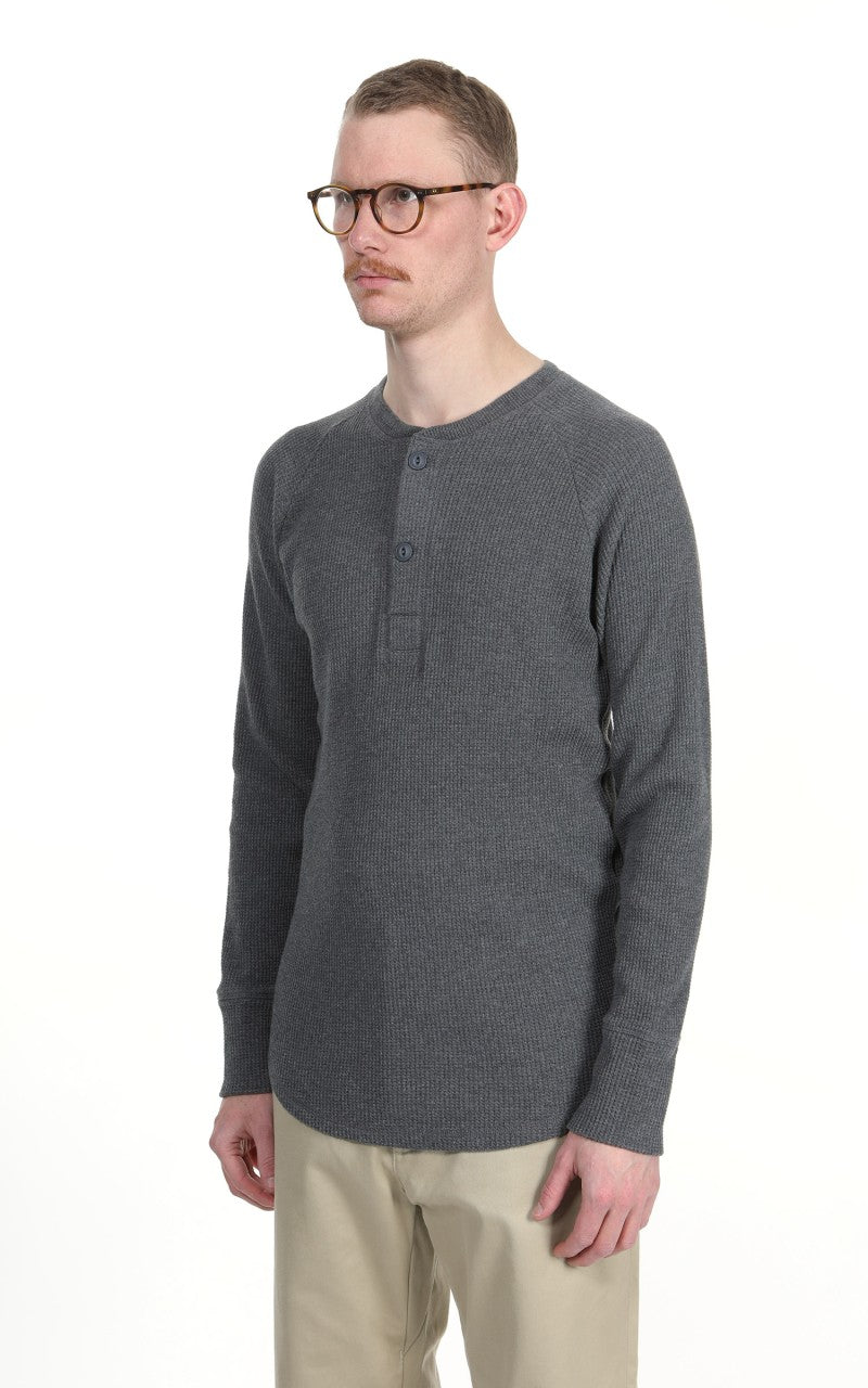 Pike Brothers 1936 Waffle Shirt Long Sleeve Rockport Grey