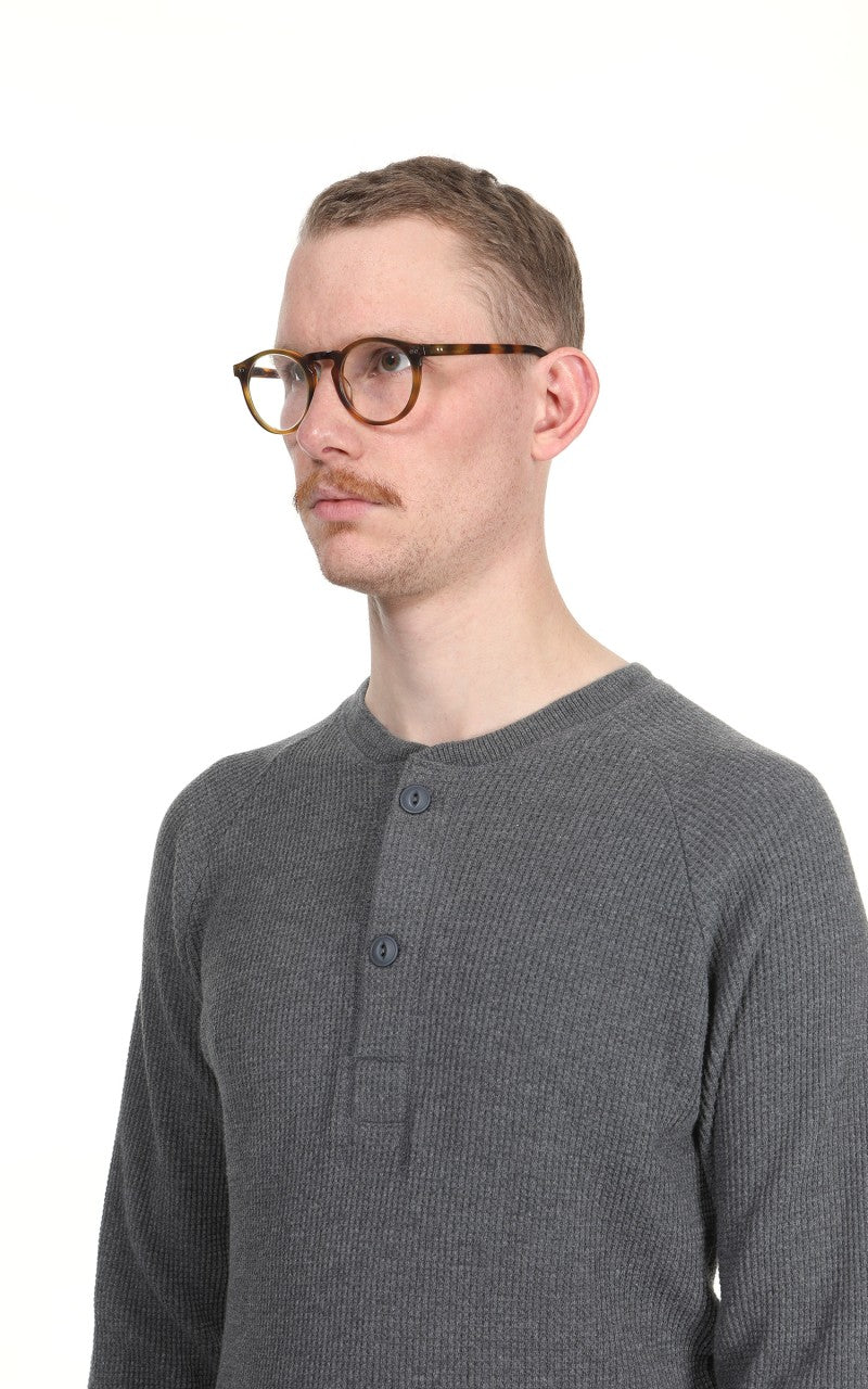 Pike Brothers 1936 Waffle Shirt Long Sleeve Rockport Grey