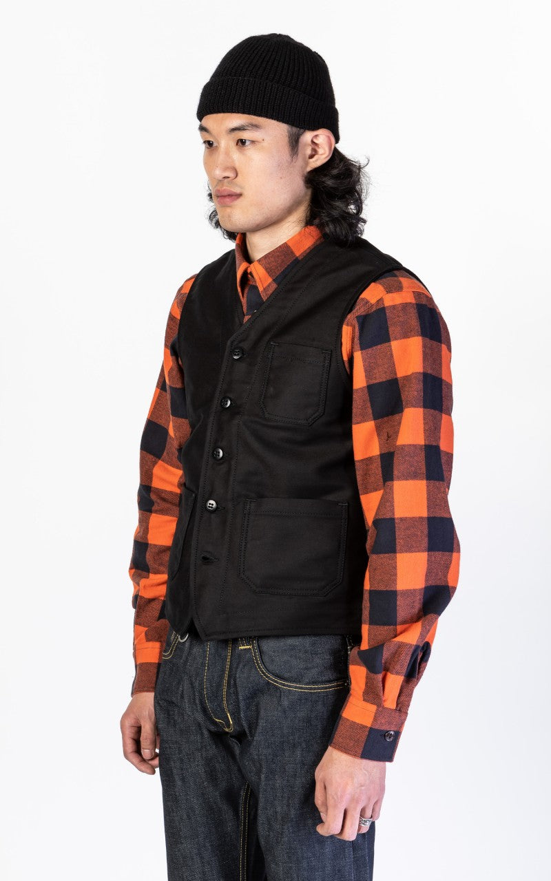 Pike Brothers 1937 Roamer Vest Elephant Skin Black