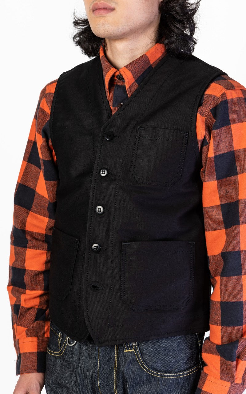 Pike Brothers 1937 Roamer Vest Elephant Skin Black