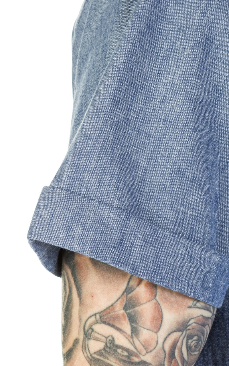 Pike Brothers 1937 Roamer Shirt Short Sleeve Blue Chambray