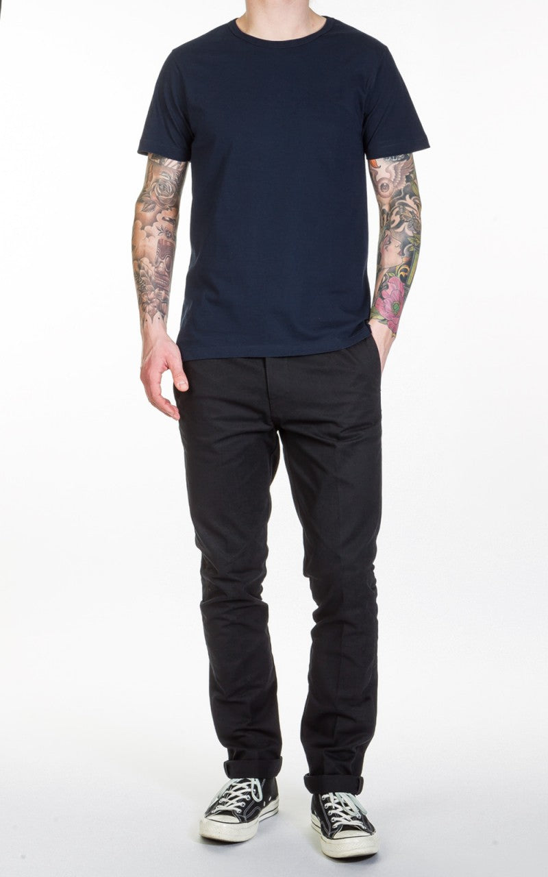 Merz b. Schwanen 1950s Crew Neck Tee Ink Blue