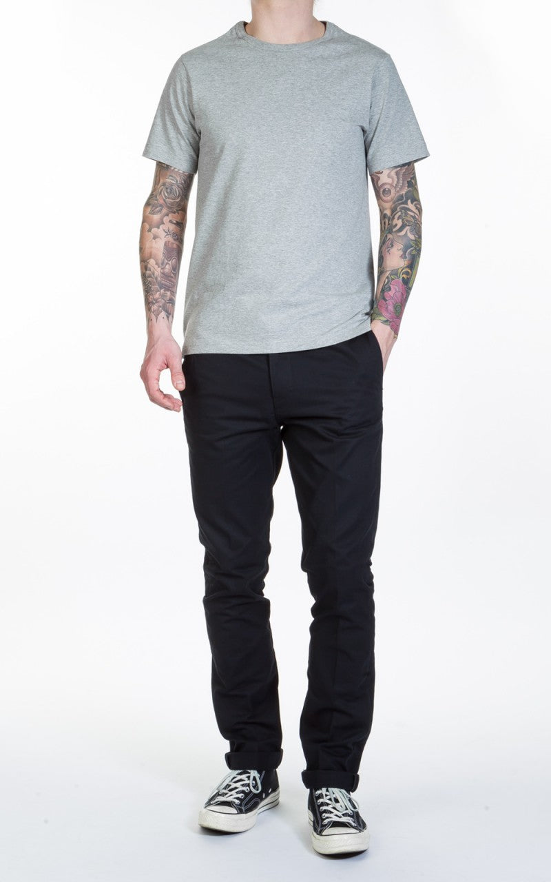 Merz b. Schwanen 1950s Crew Neck Tee Greymelange