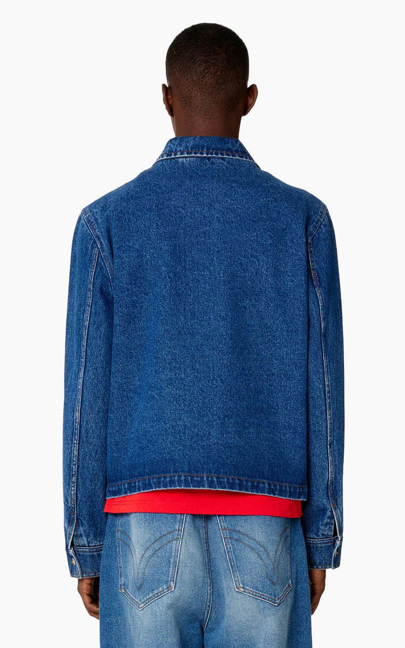 AMI Paris Ami De Coeur Buttoned Denim Jacket Used Blue