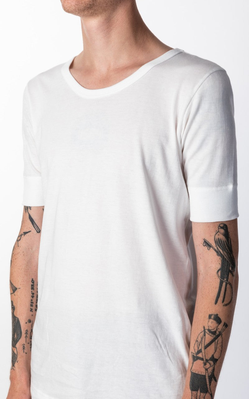 Merz b. Schwanen 1960s Army Tee White