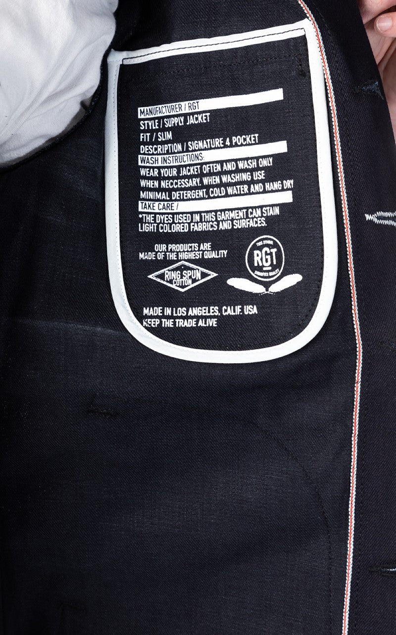 Rogue Territory Supply Jacket Dark Indigo Selvedge 13.5oz