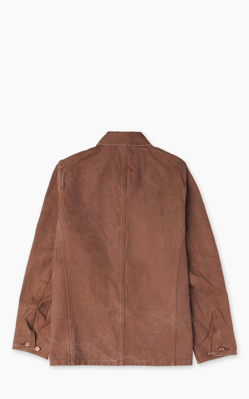 Fullcount 2015-12 Persimmon Tannin Dye Heavy Duck Chore Jacket Brown