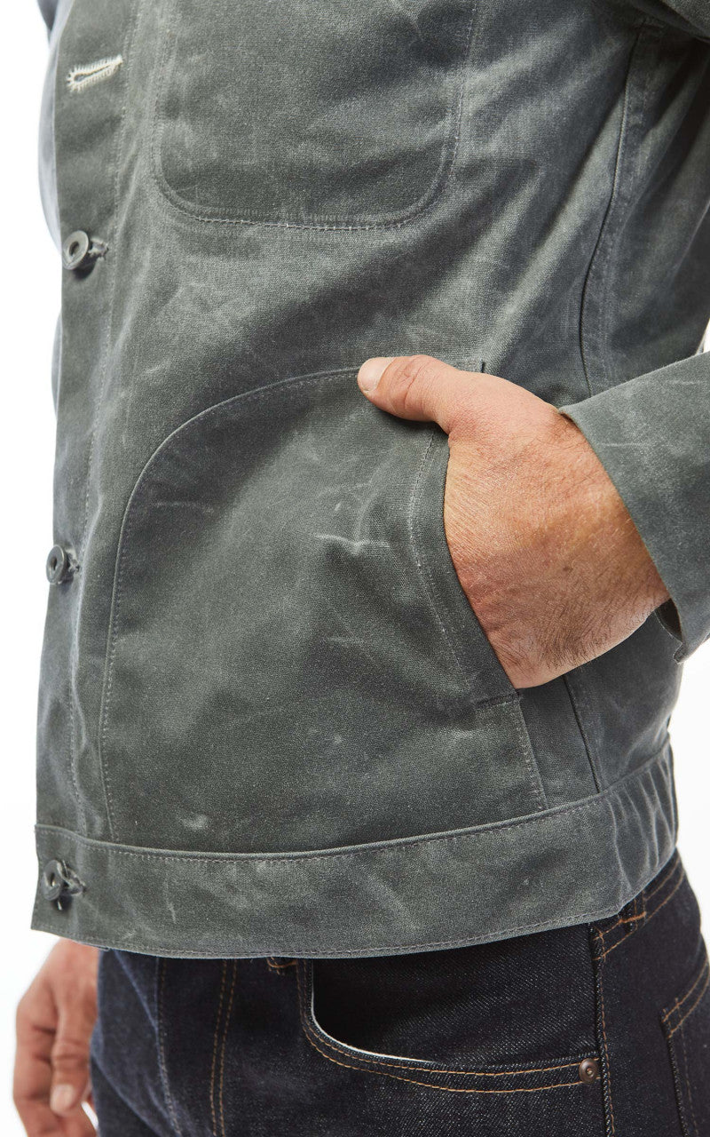 Rogue Territory Supply Jacket Waxed Canvas Ridgeline Grey
