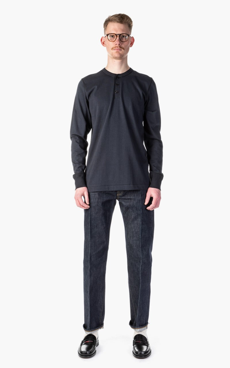 Merz b. Schwanen 204 Button Facing Shirt 1/1 Charcoal