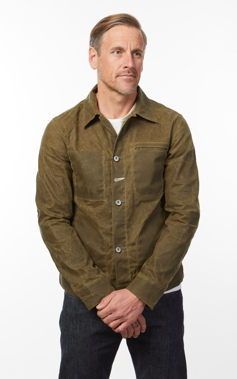 Rogue Territory Supply Jacket Waxed Canvas Ridgeline Hunter Green