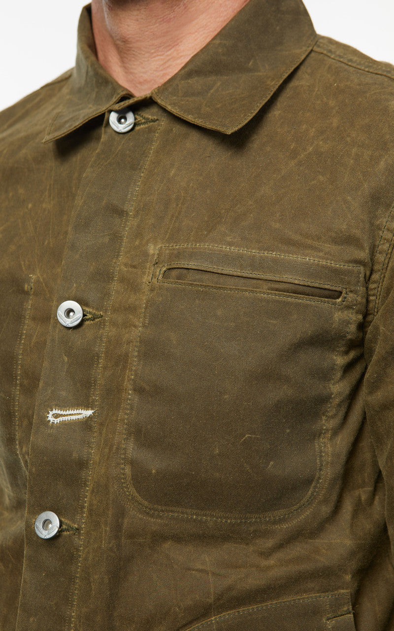 Rogue Territory Supply Jacket Waxed Canvas Ridgeline Hunter Green