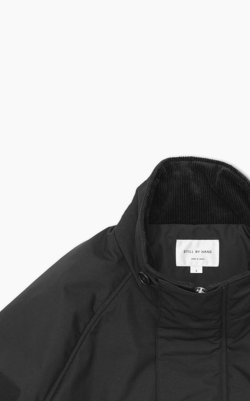 Still By Hand Padded Half Coat Black
