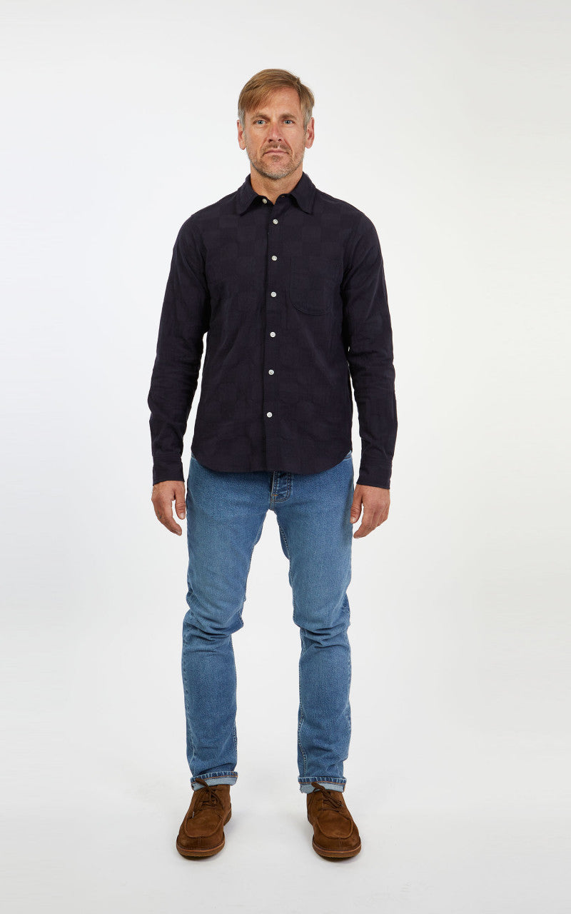 Rogue Territory Jumper Shirt Navy Checkered
