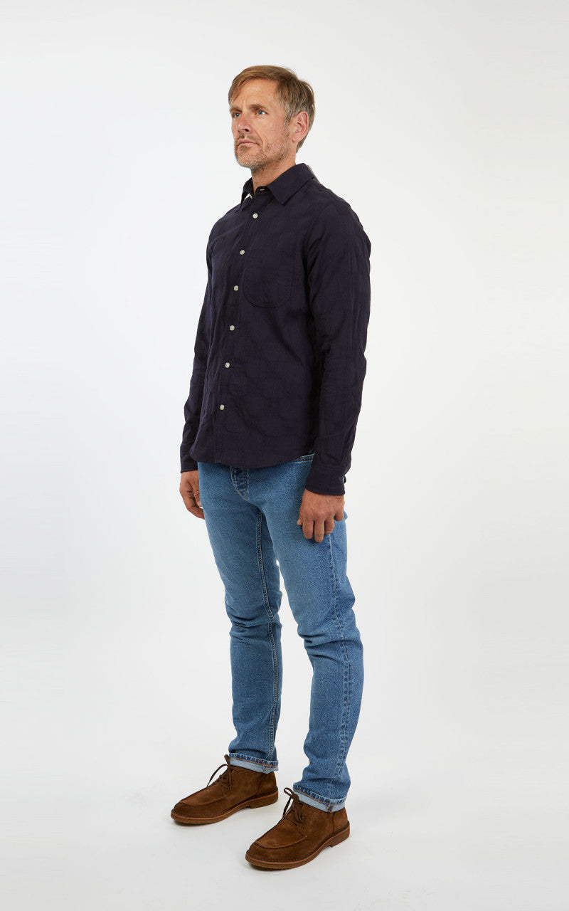 Rogue Territory Jumper Shirt Navy Checkered