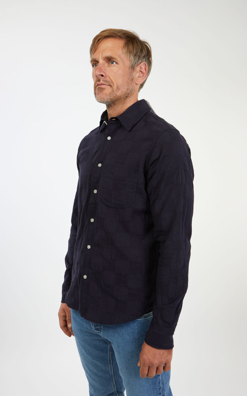 Rogue Territory Jumper Shirt Navy Checkered