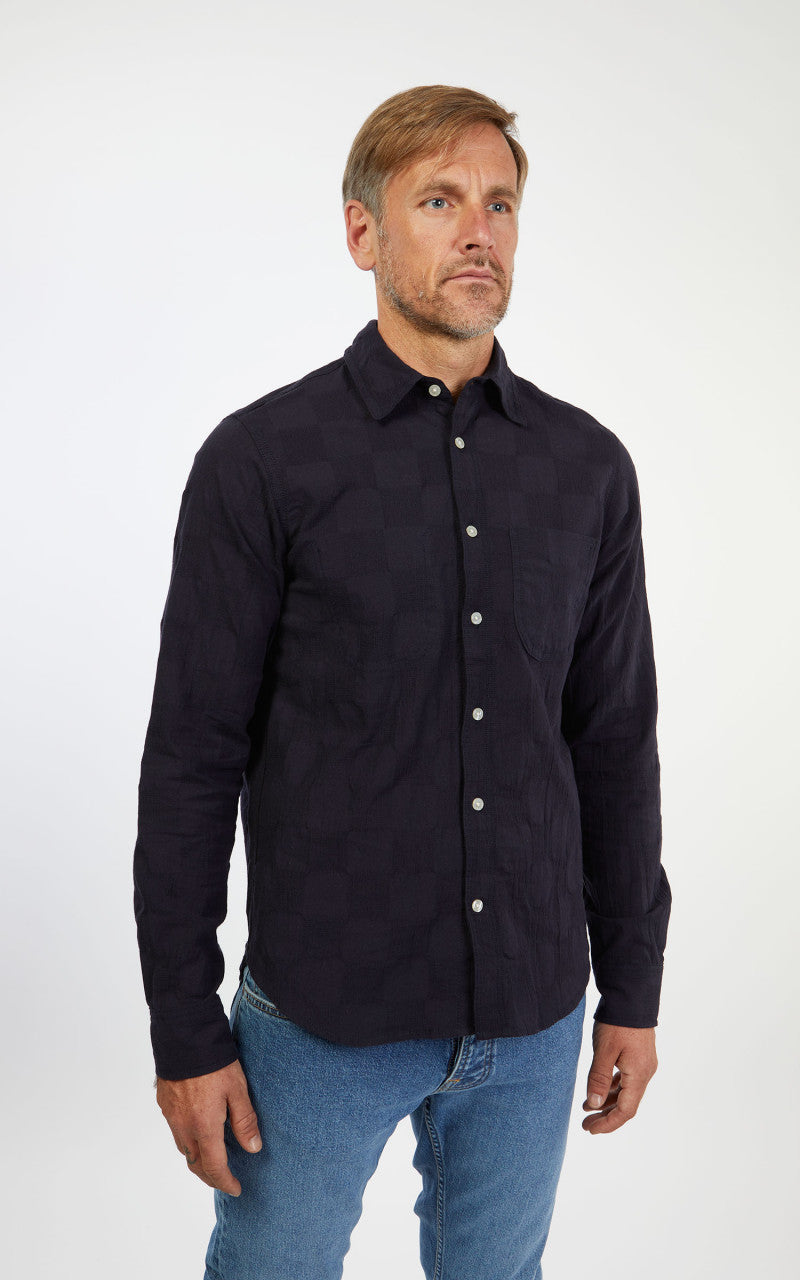 Rogue Territory Jumper Shirt Navy Checkered
