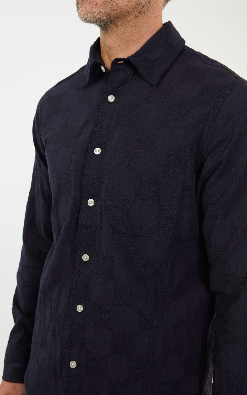 Rogue Territory Jumper Shirt Navy Checkered