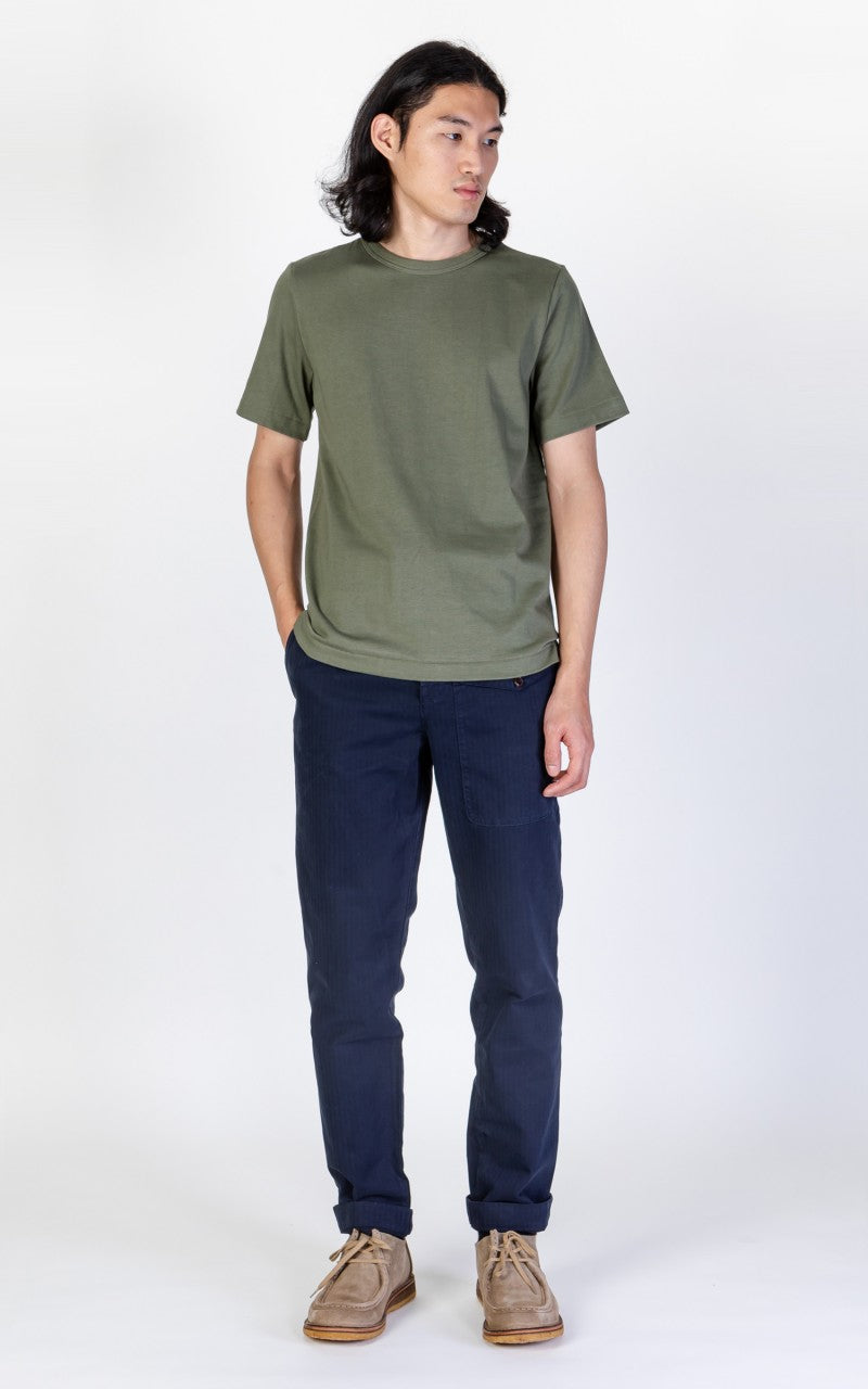 Merz b. Schwanen 214 Crew Neck Tee Army