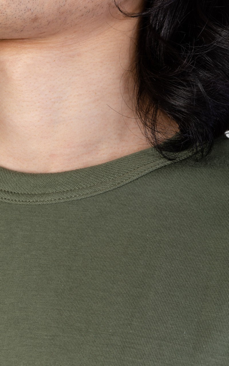 Merz b. Schwanen 214 Crew Neck Tee Army