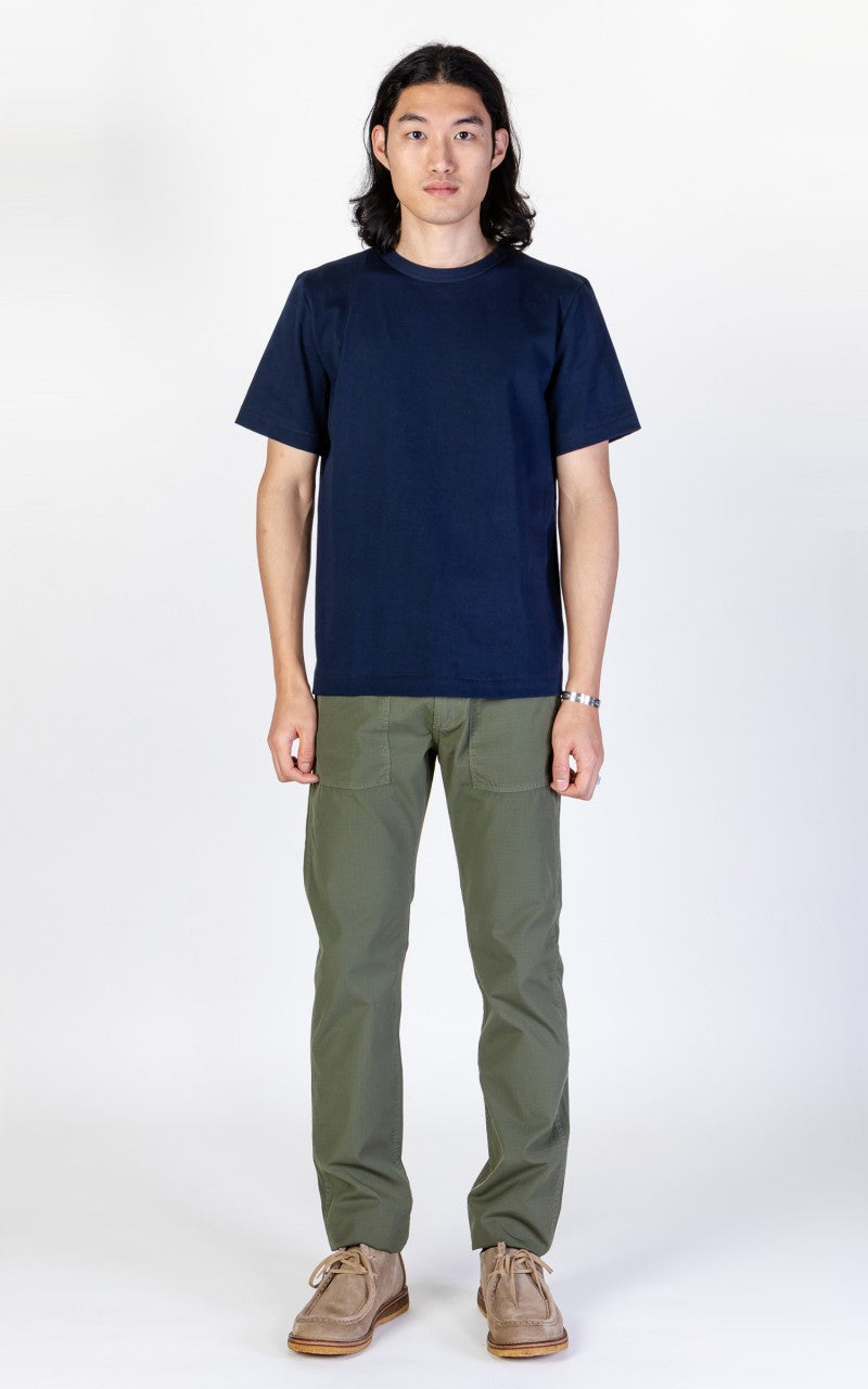 Merz b. Schwanen 214 Crew Neck Tee Ink Blue