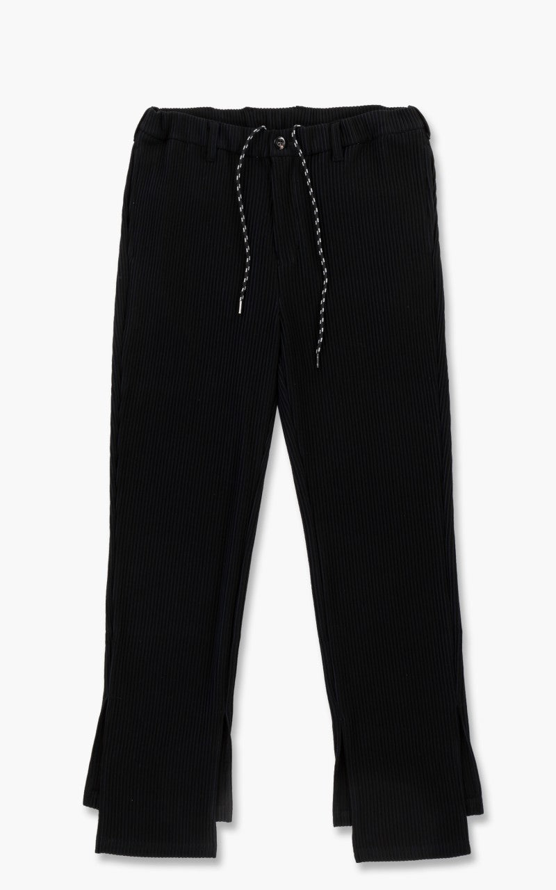 Jieda Ripple Slit Slacks Black