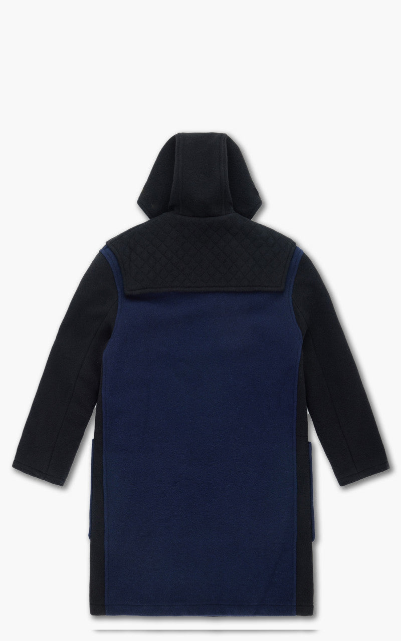 3sixteen x Gloverall Duffel Coat Black/Navy Wool