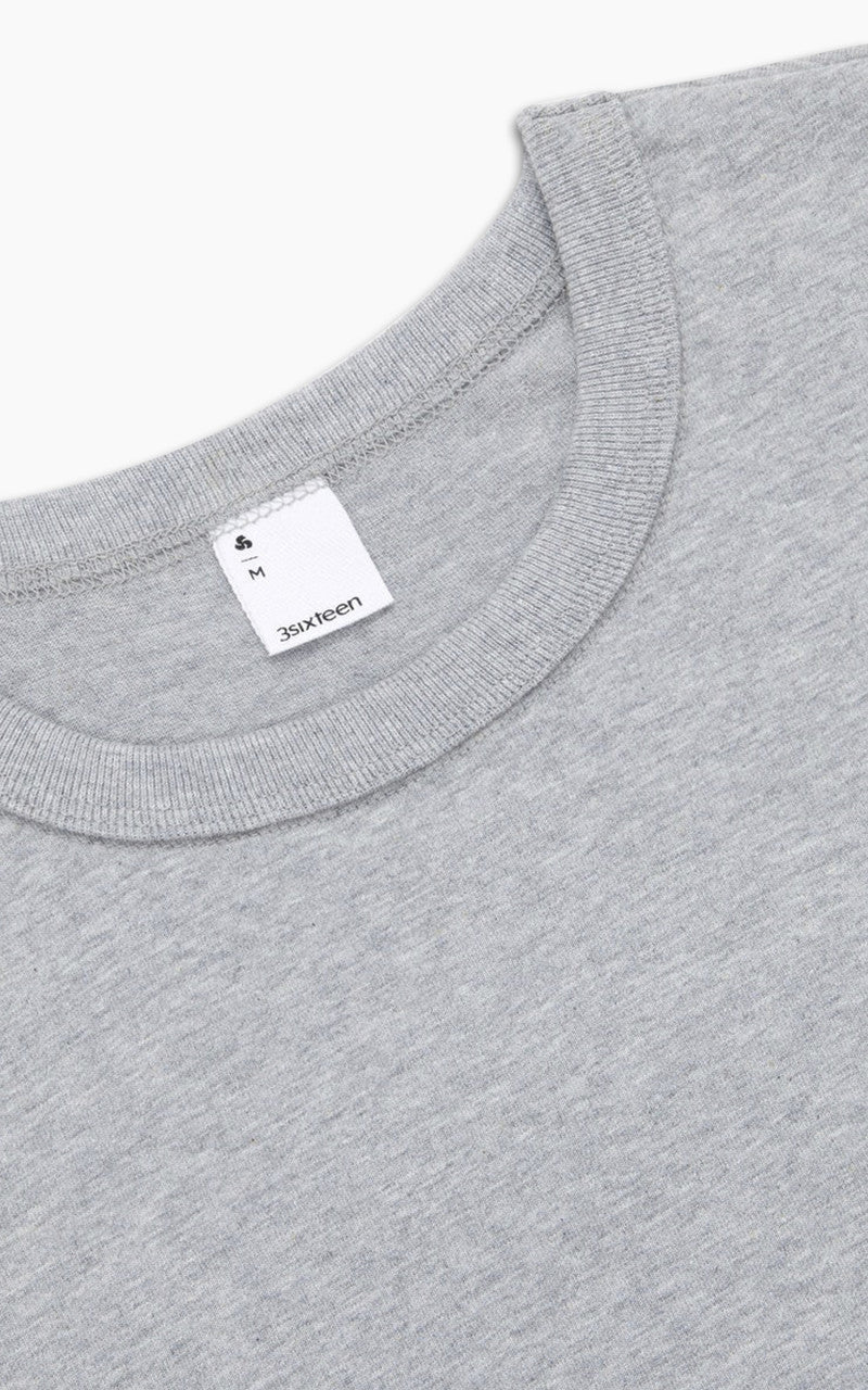 3sixteen Heavyweight T-Shirt 2 Pack Heather Grey