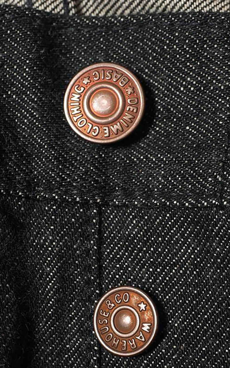 Denime Lot 224 66B Model Jeans Selvedge Black 14.5oz