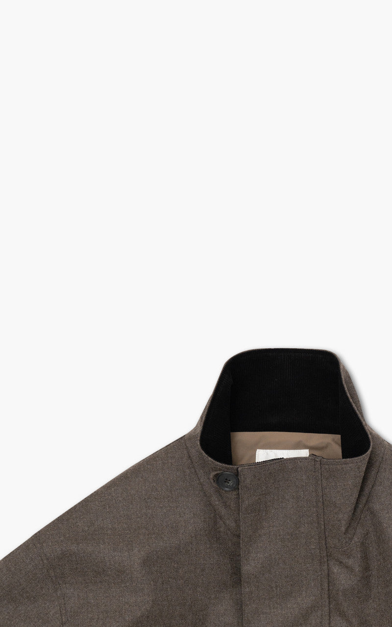 Still By Hand 3-Layer Stand Collar Coat Mocha