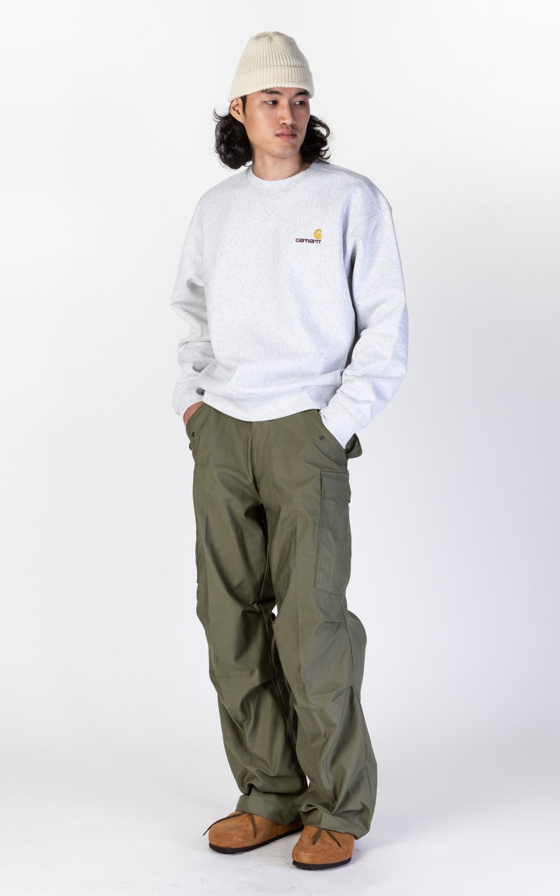 Carhartt WIP American Script Sweatshirt Ash Heather