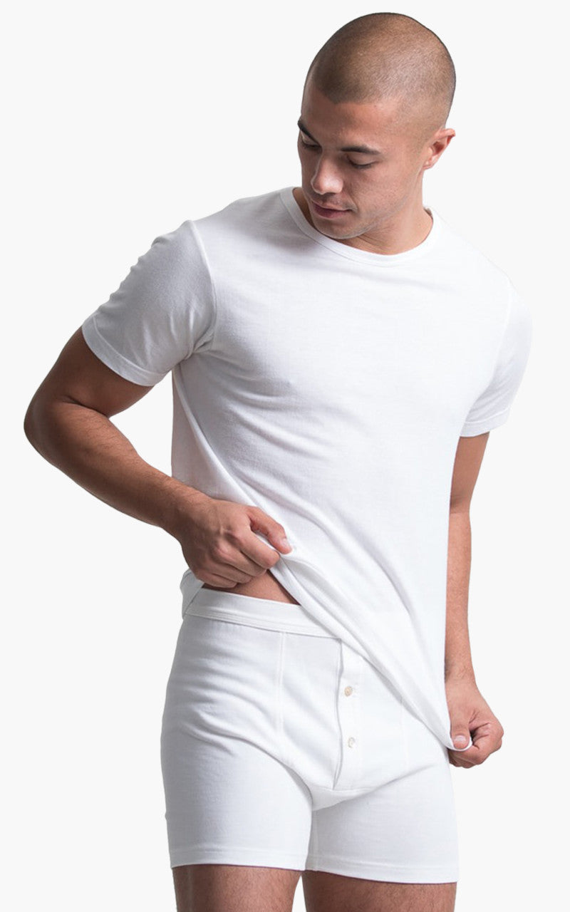 Merz b. Schwanen 255 Button Facing Underpants White