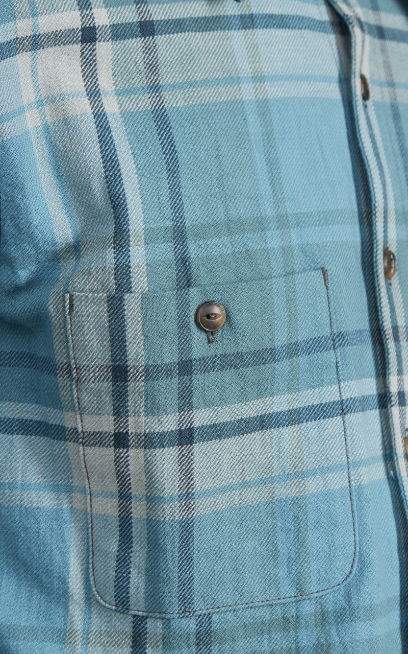 Rogue Territory Field Shirt Icy Blue Plaid
