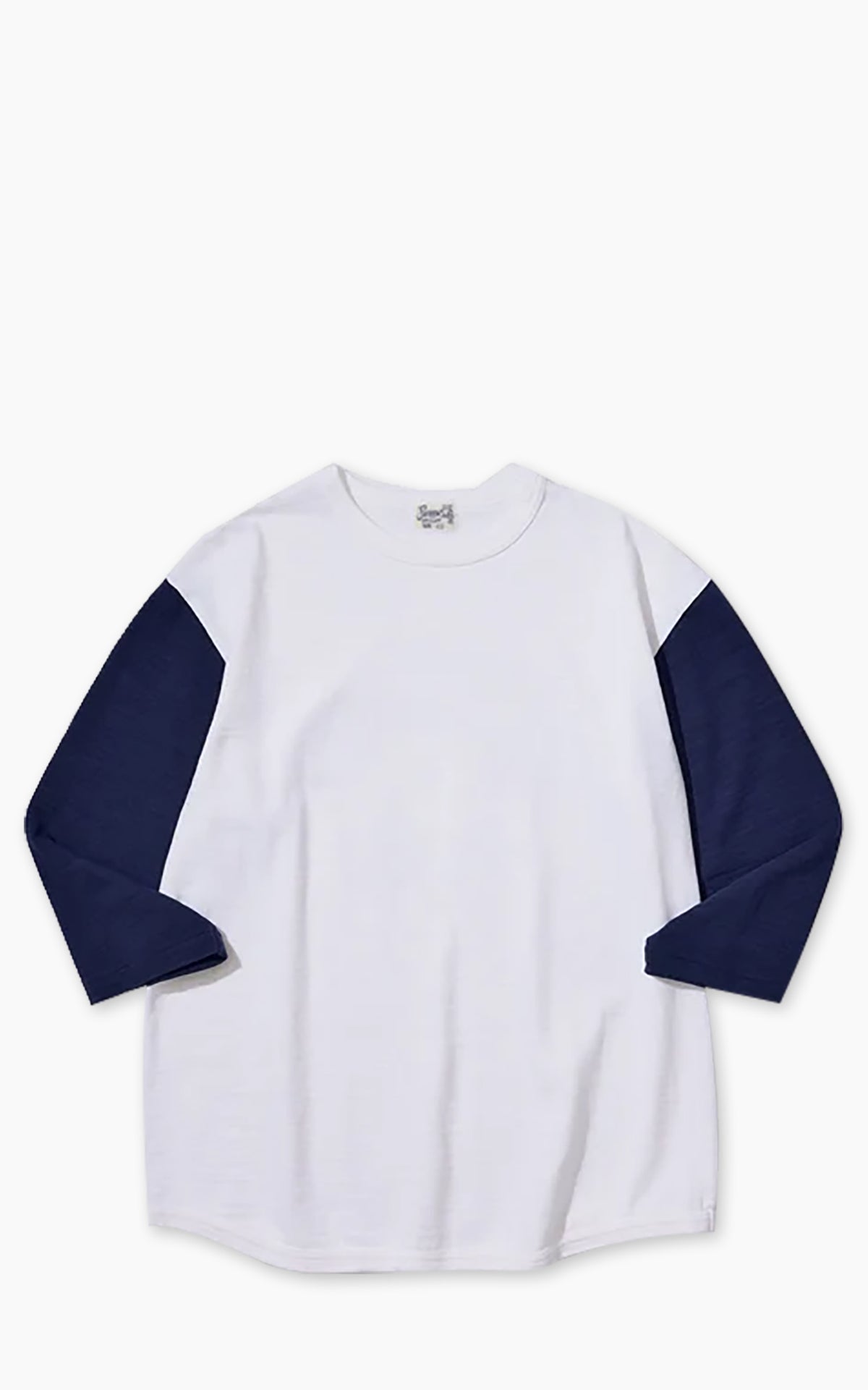 Pherrow's 26W-PBT-TT Five-Quarter Sleeve T-Shirt White/Navy