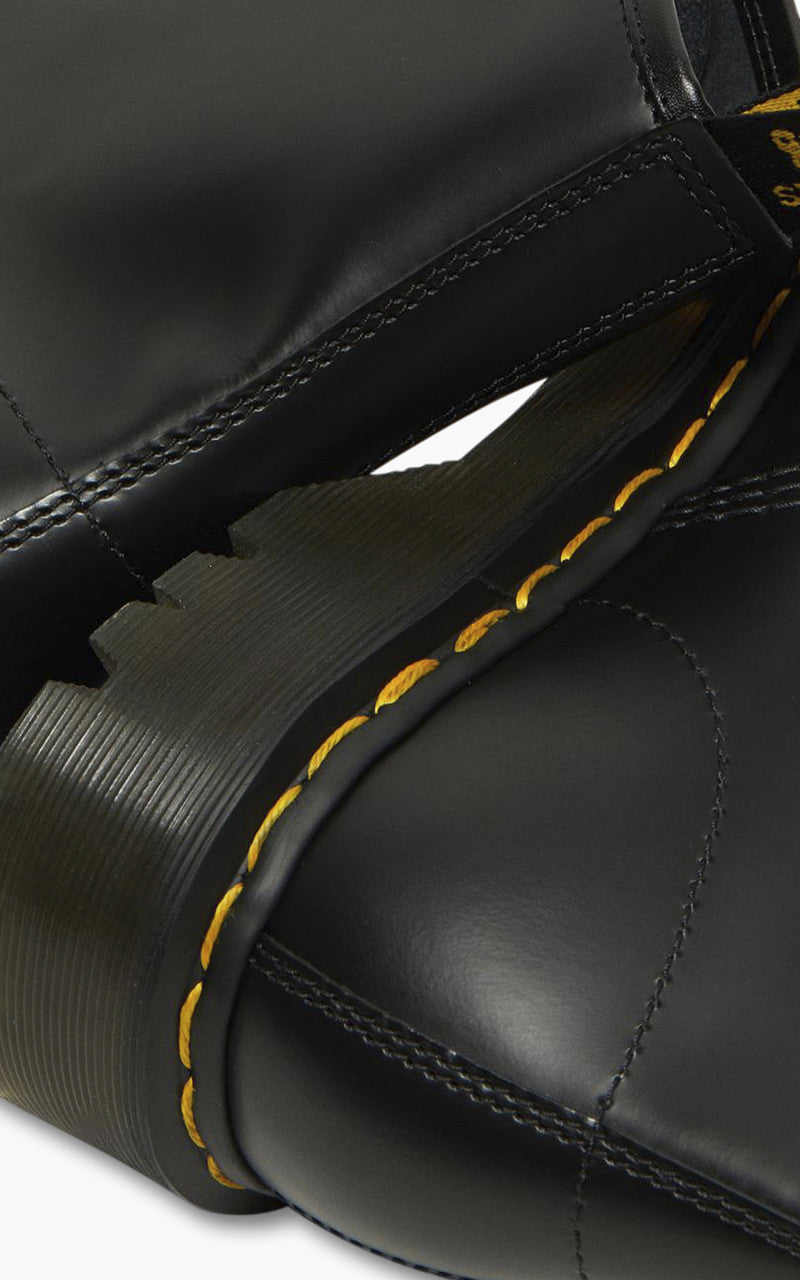 Dr. Martens 1460 Bex Squared Toe Leather Lace Up Boots Black