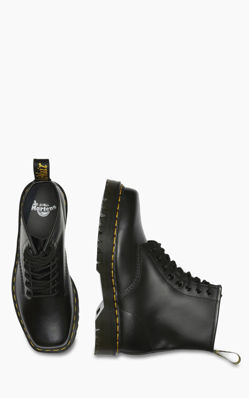 Dr. Martens 1460 Bex Squared Toe Leather Lace Up Boots Black