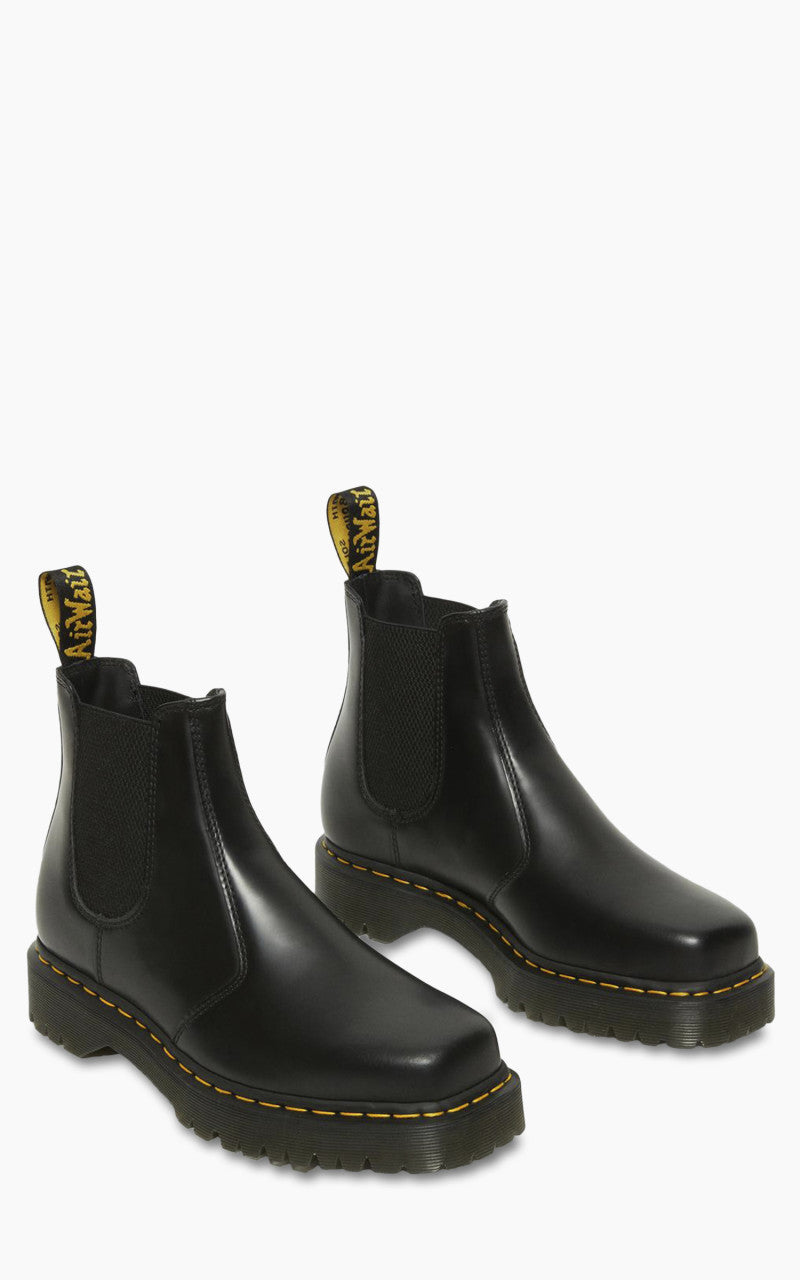 Dr. Martens 2976 Bex Squared Toe Leather Chelsea Boots Black