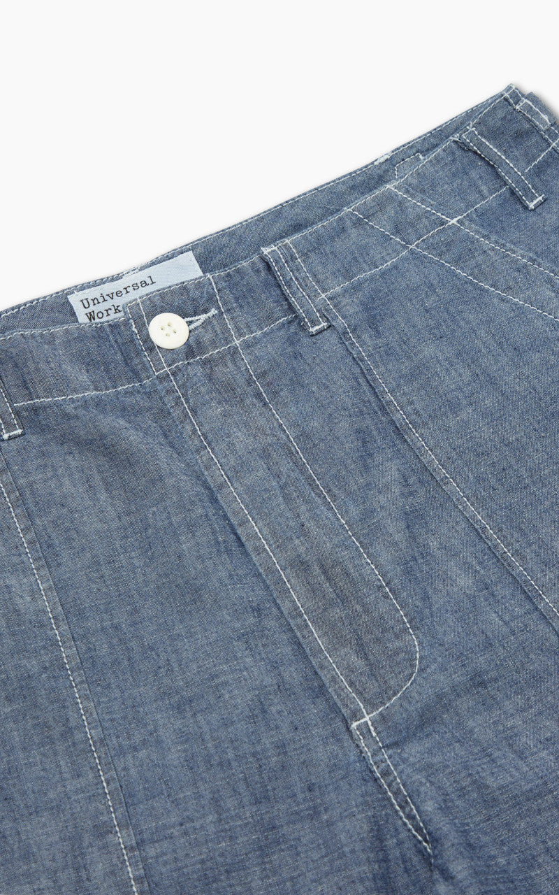 Universal Works Fatigue Short Chambray Indigo