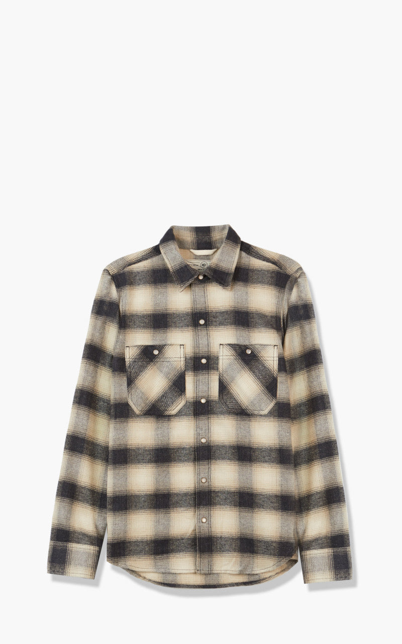 Rogue Territory BM Shirt Natural Brushed Plaid